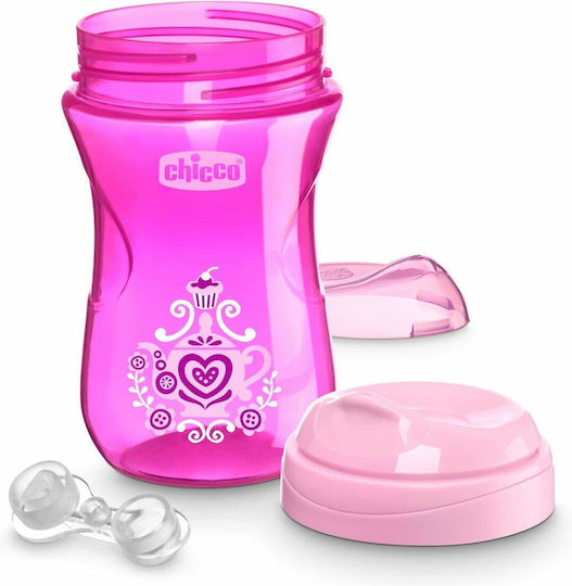 Chicco Easy Cup Чаша за обучение Пластмаса Розов Боровинки за 12m+м+ 266мл F04-06961-10