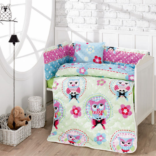 Beauty Home Σετ Κούνιας Owls Πολύχρωμο 6τμχ