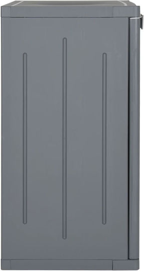 Double Door Wardrobe Plastic with 2 Shelves 65x45x88cm
