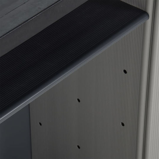 Double-leaf Polypropylene Outdoor Storage Cabinet with 1 Shelf 68x40x85 cm