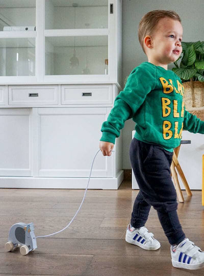 Tryco Pull-Along Toy Elephant made of Wood for 12++ Months