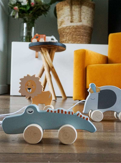 Tryco Pull-Along Toy Elephant made of Wood for 12++ Months