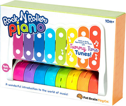 Fat Brain Toys Instrument Muzical Rock N Roller Piano pentru 10++ Luni