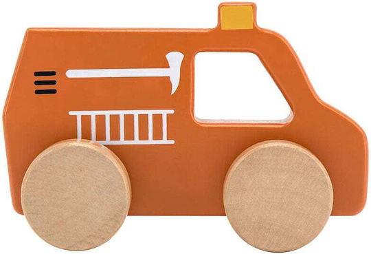 Tryco Wooden Fire Truck Vehicle for 3+ Months