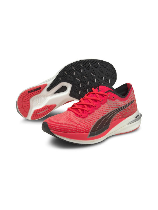 Puma Deviate Nitro Γυναικεία Αθλητικά Παπούτσια Running Κόκκινα
