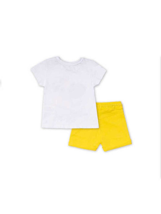 Tuc Tuc Kids Set with Shorts Summer 2pcs White