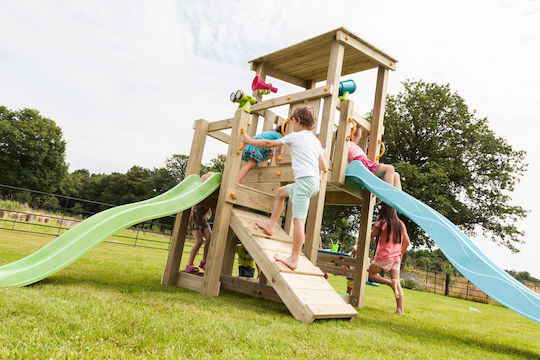 Blue Rabbit Blue Rabbit Holzturm Spielzeug mit Rutsche Mehrfarbig für 3+ Jahre alt