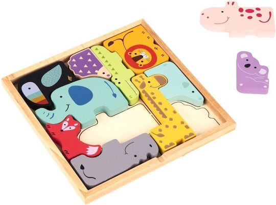 Ξύλινο Παιδικό Puzzle Animals 11pcs Eli Neli