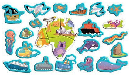 Dodo Magnetic Construction Toy World Map For Children 5+ Years