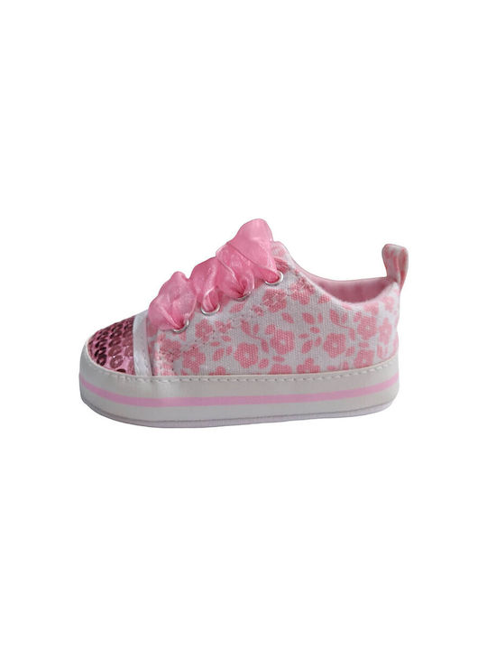 Energiers Βρεφικά Sneakers Αγκαλιάς Ροζ