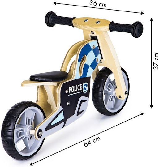 Zenit Toys Παιδικό Ποδήλατο Ισορροπίας Police Πολύχρωμο