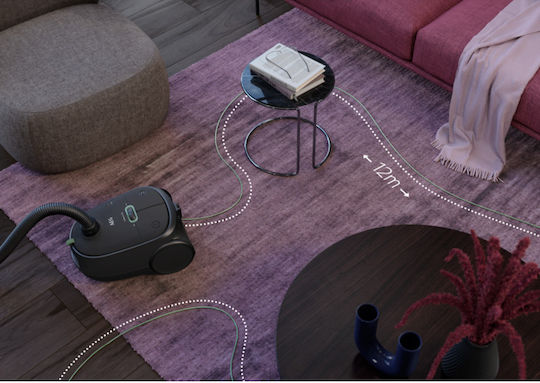 AEG Eco 6000 Series Ηλεκτρική Σκούπα 850W με Σακούλα 3.5lt Μαύρη