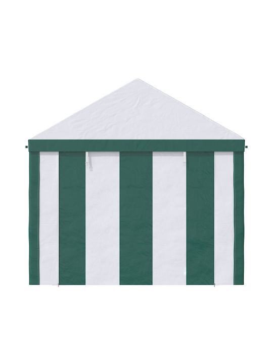 Outsunny Gazebo Garten Grün 4x2.95m
