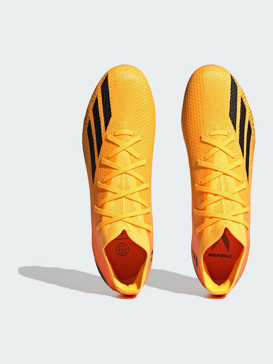adidas X Speedportal.2 Football Shoes with Cleats Solar Gold / Core Black / Team Solar Orange