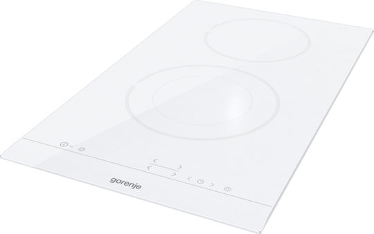 Gorenje Domino Κεραμική Εστία Αυτόνομη με Λειτουργία Κλειδώματος 30x52εκ. Λευκή