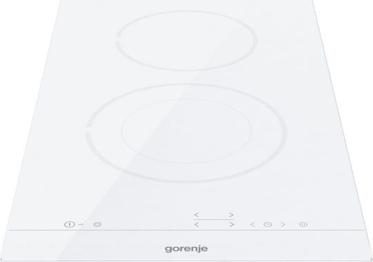 Gorenje Domino Κεραμική Εστία Αυτόνομη με Λειτουργία Κλειδώματος 30x52εκ. Λευκή