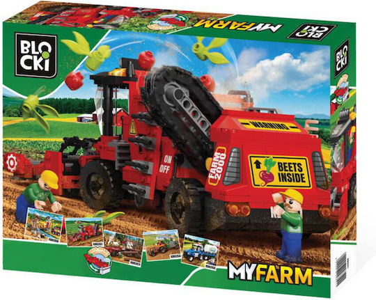 Blocki Blocki Meine Farm - Beet Erntemaschine für 6+ Jahre 481 Stück