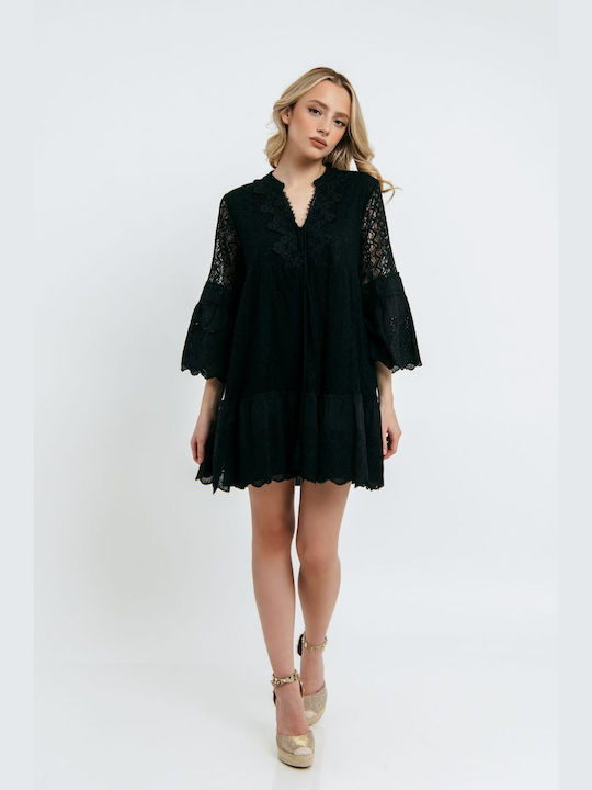 Freestyle Summer Mini Dress Black