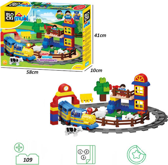 Blocki Mubi Town Building Blocks For 2+ Years 109 Pieces