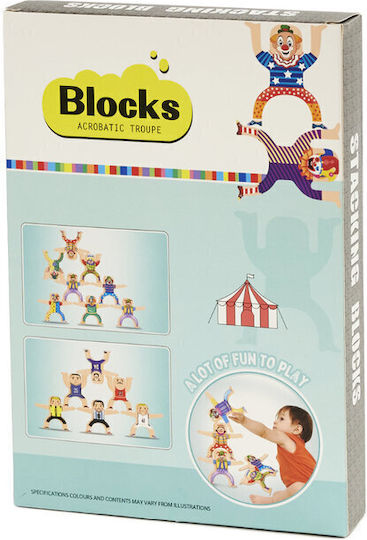 ikonka Παιχνίδι Στοίβαξης Tower Balancing Blocks από Ξύλο για 18+ Μηνών