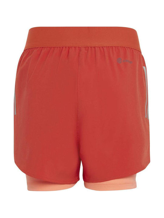 adidas Αθλητικό Παιδικό Σορτς/Βερμούδα Aeroready Woven Shorts Κόκκινο