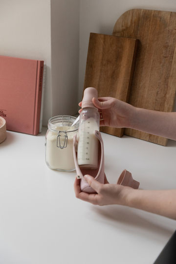 Bibs Bottle Bag for Baby Bottles Pink 1pcs
