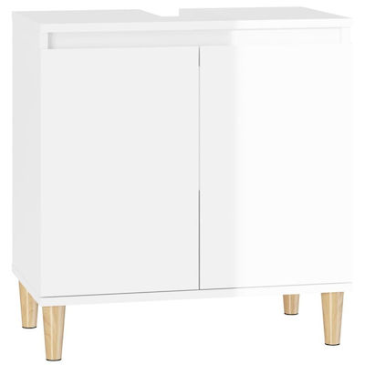 vidaXL Cabinet de baie fără chiuvetă L58xl33xH60cm Alb