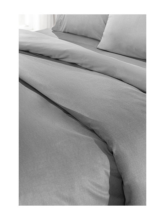 Guy Laroche Sheet Super-Double with Elastic 160x200+32cm. Color Plus Silver
