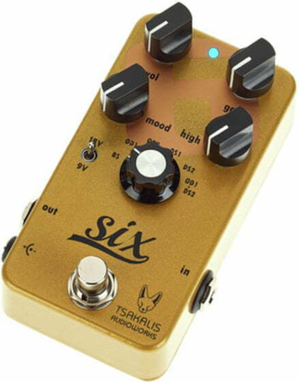 Tsakalis AudioWorks Six Boost/Overdrive/Distortion Pedals Effect Booster / Distortion / Over­drive Electric Guitar and Electric Bass