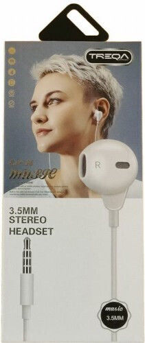 Treqa EP-736 Earbuds Handsfree με Βύσμα 3.5mm Λευκό