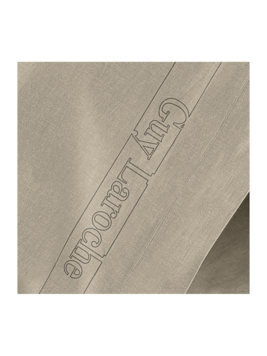 Guy Laroche Sheet Super-Double with Elastic 160x200+32cm. Color Plus Taupe