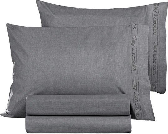 Guy Laroche Cearșaf King Size 270x280cm. Color Plus Antracit