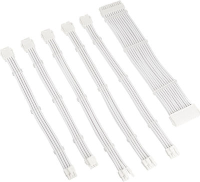 Kolink Core Adept Braided Cable Extension Kit Периферни - Периферни Кабел Бял (COREADEPT-EK-WHT)