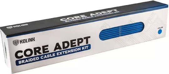 Kolink Core Adept Braided Cable Extension Kit Peripheral - Peripheral Cable Μπλε COREADEPT-EK-BLE