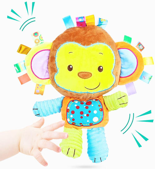 Taggies Animal made of Fabric with Sounds for 6++ Months Monkey