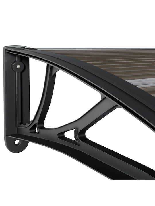 vidaXL Polycarbonate Door / Window Canopy Roof P350xW100cm