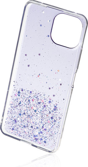 Naxius Glitter Umschlag Rückseite Silikon Lila (Mi 11 Lite / 11 Lite 5G / 11 Lite 5G NE)