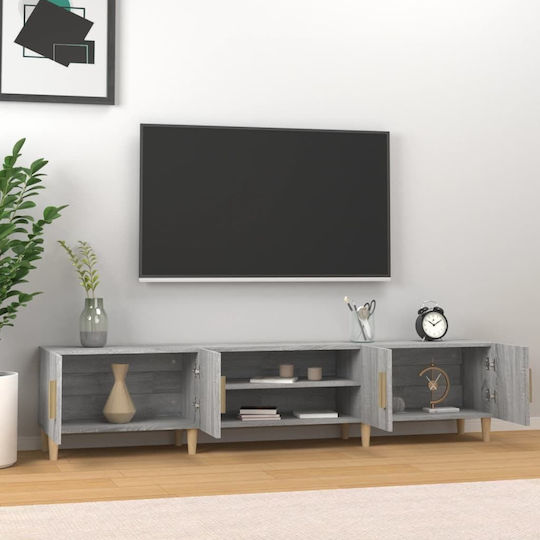 Gray TV Stand L180xD31.5xH40cm