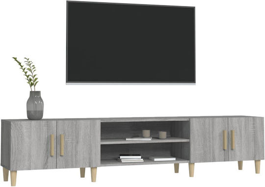 Gray TV Stand L180xD31.5xH40cm