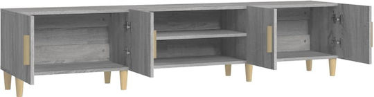Gray TV Stand L180xD31.5xH40cm
