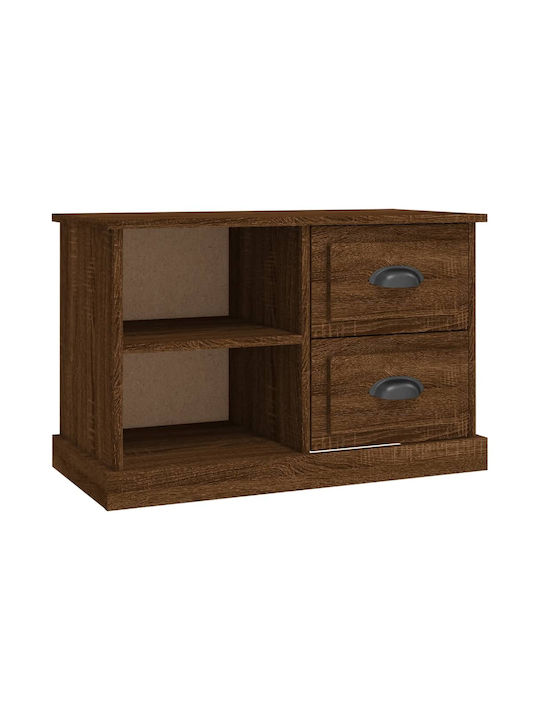 Particle Board TV Furniture with Drawers Brown L73xW35.5xH47.5cm