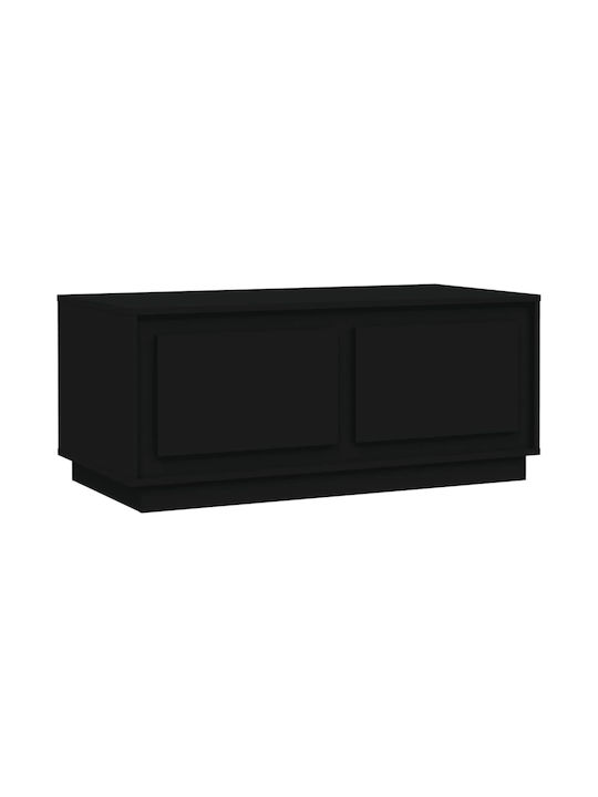 TV Stand Wooden Black L102xW50xH44cm