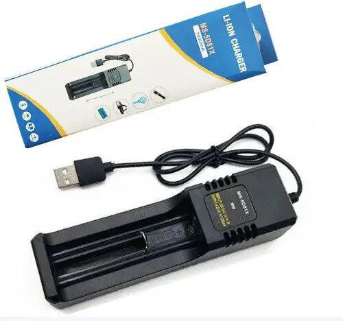 Ezra MS-5D81X USB Зарядно за батерии Li-ion Размер 18650/21700/16340/26650 в Черен цвят