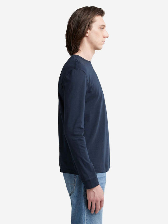 Dustan River Long Sleeve Navy Blouse
