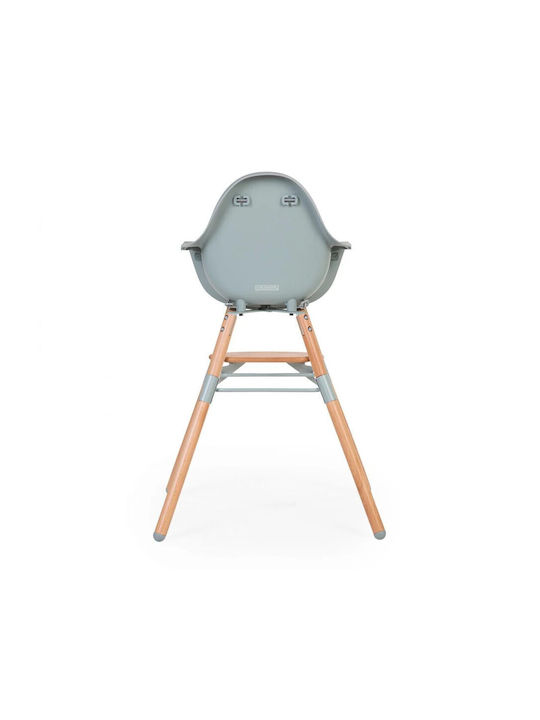 Childhome Evolu 2 Καρεκλάκι Φαγητού με Ρυθμιζόμενο Ύψος Natural Mint