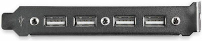 StarTech Port Bracket 4 Port USB A Female