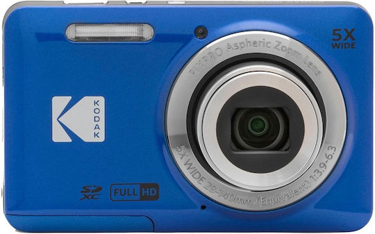 Kodak Pixpro FZ55 Cameră Foto Compactă 16MP Zoom Optic 5x Albastră