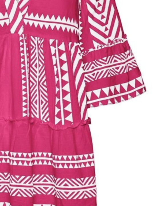 Summer Mini Dress Fuchsia
