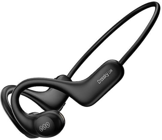 QCY Crossky Link T22 Open Ear Bluetooth Handsfree Ακουστικά με Αντοχή στον Ιδρώτα Μαύρα