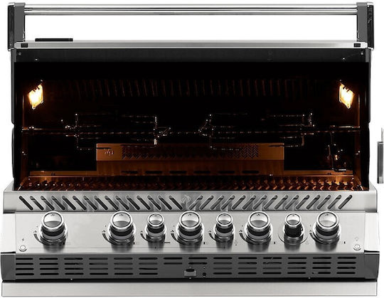 Napoleon Prestige Pro 665 Газово Барбекю Решетка 94брx46брсм. с 5 бр 27кВт и Инфрачервен Нагревател Природен газ